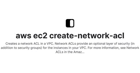 ec2 network acl|create.